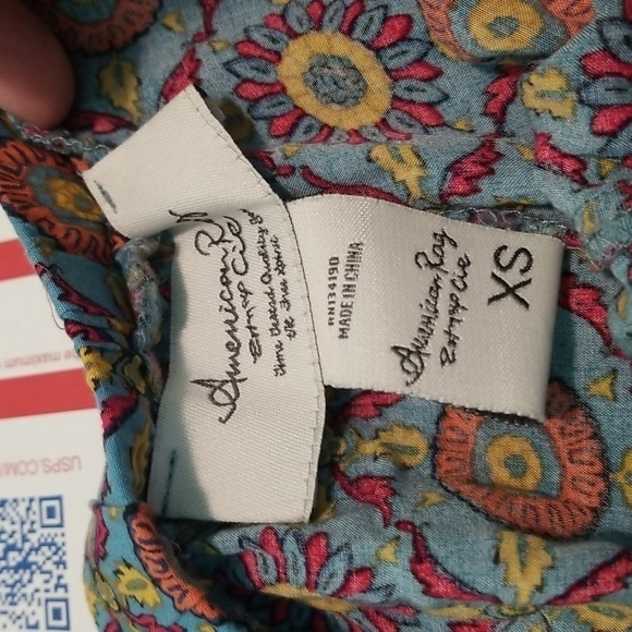 American Rag Floral Summer elastic drawstring waist Shorts Size xsmall EUC 🎯 - Picture 5 of 6